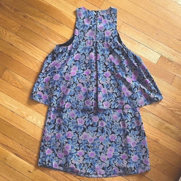 𝅺💜 Joie 100% Silk Everla Floral Caviar dress - XS/0 - Picture 4 of 8